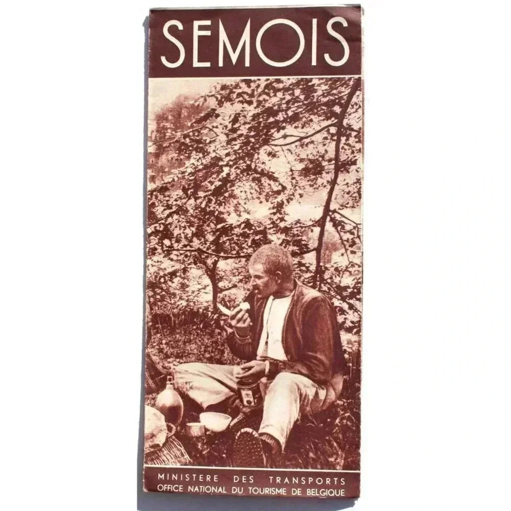Antique Vtg Semois National Tourist Office Of Belgium Tour Guide Brochure
